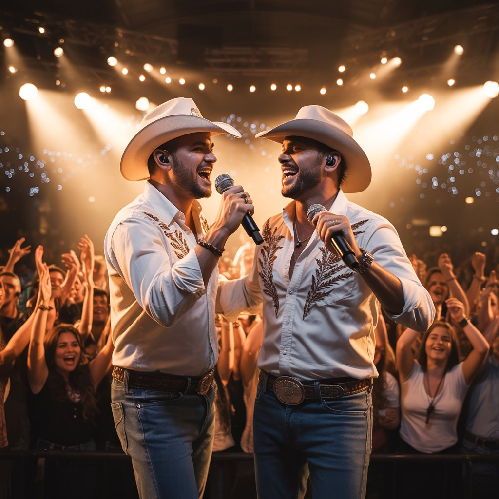Compositor de sertanejo criando letras emocionais e autênticas em ambiente criativo e acolhedor.”