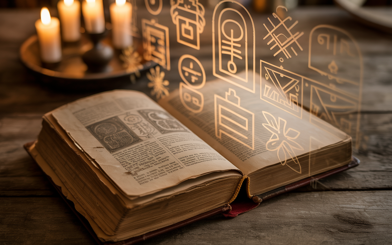 Imagem simbólica representando a análise espiritual e cultural dos significados de ‘Licença’