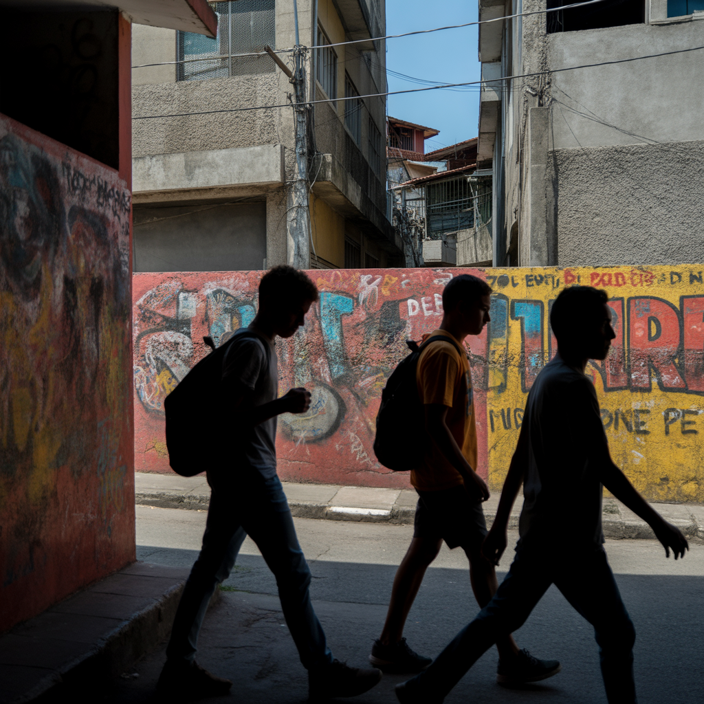 Imagem de periferia brasileira representando resistência, desigualdade e força coletiva, temas centrais do rap consciente de DEXTER.