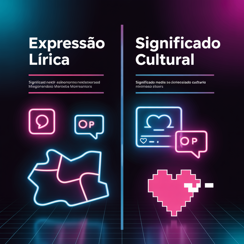 Infográfico visual que explica expressões da música e seus significados culturais.
