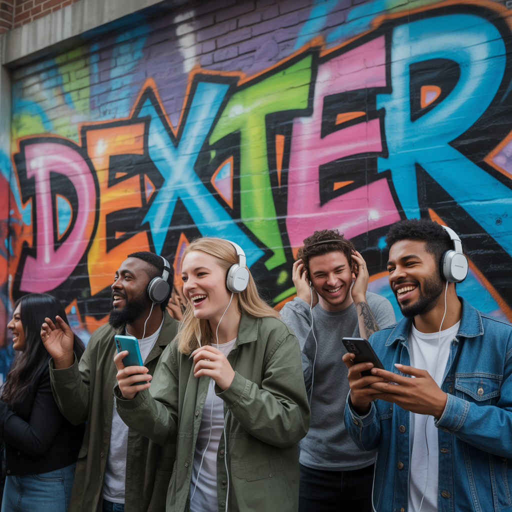 Representação visual do impacto de DEXTER e da música ‘Vida que Segue’ na cena do rap brasileiro contemporâneo.